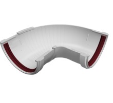 Угол составной 90-150 град. ПВХ Grand Line Белый (RAL 9003)