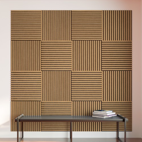 Панель стеновая акустическая МДФ Stella Dream Standart Дуб Сонома